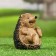 Garden figure "Hedgehog" brown, 10x6.5x10cm