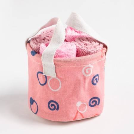 A set of Mahri universal napkins in the basket of Ethel Figures 30x30sm-5pcs, 100% cotton, 340g/m2-3