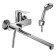 Rossinka RS27-33 bathtub mixer, one-handed, with a flat surge 350 mm, chrome