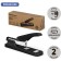 The stapler is powerful, up to 70 sheets, erichkrause, staples No. 24/6, 23/6, 23/8, 23/10, accommodates up to 100 brackets, black