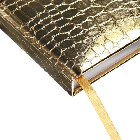 The diary is inatized, Ovan, A5, 136 sheets, Attomex. Arkona, solid cover, boumvinyl with foam, liesse, block 70%, gold-3