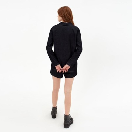 Women's costume (jacket, shorts) minku: enjoy color black, size 42-7