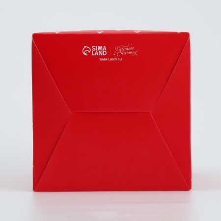 Gift folding box with 3D effect, packaging, “with love”, 11 x 11 x 13 cm-9