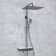 The shower system wasserkraft a113.119.101.ch thermo, tropical shower, thermostat, chrome
