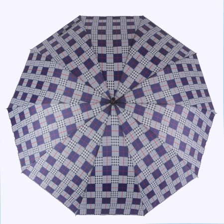 Umbrella - a semiautomatic “cage” cane, 10 spokes, r = 60 cm, color mix-12