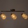 Moki chandelier 3he14 40W black 56x19 cm