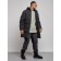 Extensive male winter park, size 50, black color