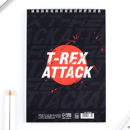 Notepad A5, 40 l. Cardboard cover. "Dinosaur"-5