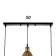 Lamp Bayerlux 1241/3 E27 40W gold