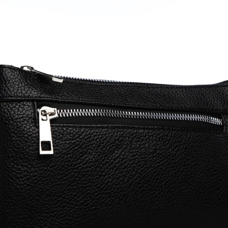 Bag Cross-Bodi with a zipper, black color-3