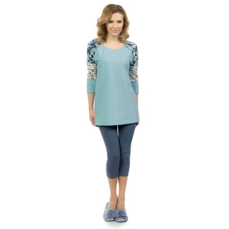 Female pajamas, size XS, color Aqua-2