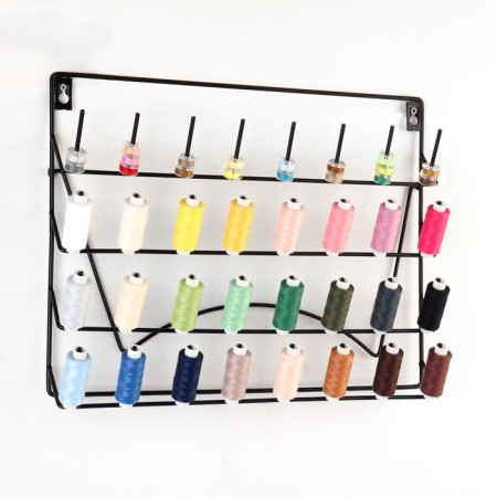 Organizer-book for threads, wall/table, with a stand, 40 × 31 cm, black color-4
