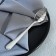 A teaspoon spoon with an engraving “best of the best”, on a gift postcard, 3 x 14 cm.