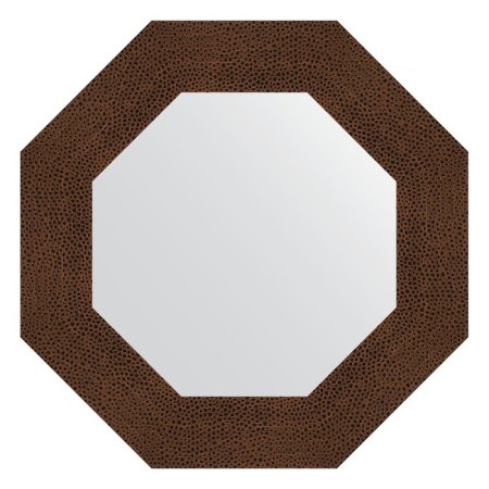 Mirror in the baguette frame, bronze lava 90 mm, 56.6x56.6 cm