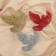 Christmas tree decoration "Carved doves" (set 3 pcs) 12x11.5 cm, mix