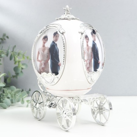 Photo frame Plastic 10x7.5 cm Music "Boil" White with silver 24x17.5x13 cm-3
