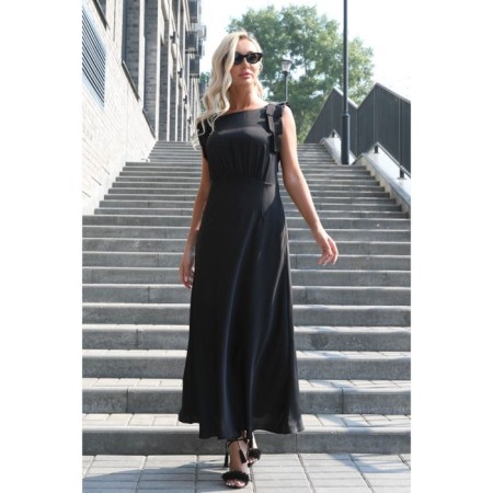 Women's dress, size 44, black color-4