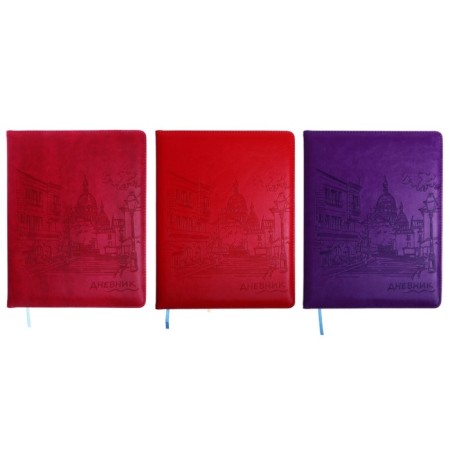 School diary for grades 5-11, PVC cover, "city", mix