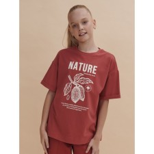 T -shirt for girls, height 98 cm, red color