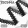 Decorative braid, 20 mm, 10 ± 1 m, black color