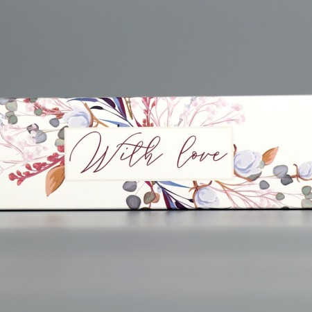 Box for sweets, confectionery packaging, 5 cells, “wreath”, 5 x 21 x 3.3 cm-4