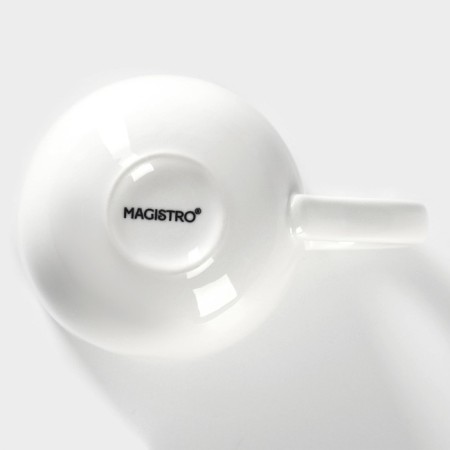 A set of porcelain mugs Magistro Mien, 6 items: 270 ml, white color-5