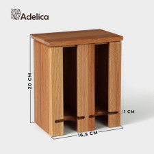 Organizer for tea and kitchen supplies ADELICA, 16.5 × 20 × 10.5 cm, BUI