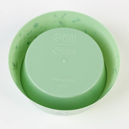 Plastic bowl “Gav-Gav”, olive, 300 ml-5