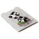 Notepad 120 x 170 mm, 32 sheets are funny pandules, covered cardboard, matte lamination, curly cutting, block 65 g/m2
