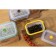 Silikobox transportation and storage container, silicone, folding, 600 ml, yellow color