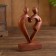Souvenir tree "steam heart" brown color 20x10x3 cm