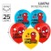 Airy ball "Happy Birthday!" 12 inch, latex, 25 pieces, spider-man