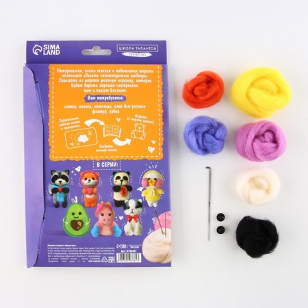A toy made of wool "Bright owl"-6
