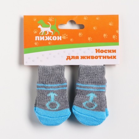 Noskov non -slip "boy", size S (2.5/3.5 * 6 cm), set 4 pcs-1