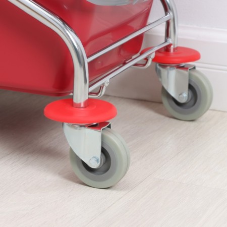 Two -wounded trolley cart, 46 liters, with spin, chrome frame-2