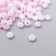 Glass 8/0 "Marshmallow. Matte. Melange. Lilac" 10 g
