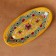 The herdgehog of Rishtan ceramics "Flowers", 24 cm, yellow, mix