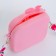 Bag's bag with a zipper "chosen", pink color