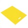 Polyethylene package with a cut handle, yellow 40-50 cm, 30 microns