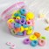 Hair elastic bands "Mahrushka" (set of 72 pcs. ± 10 pcs.) Rainbow, mix