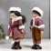 Doll Collectible couple set 2 pcs "Nick and Pasha in outfits with fur" 30 cm