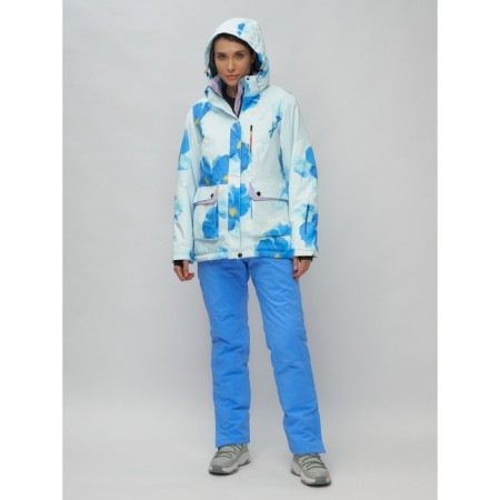Ski suit female, size 42, blue color-27