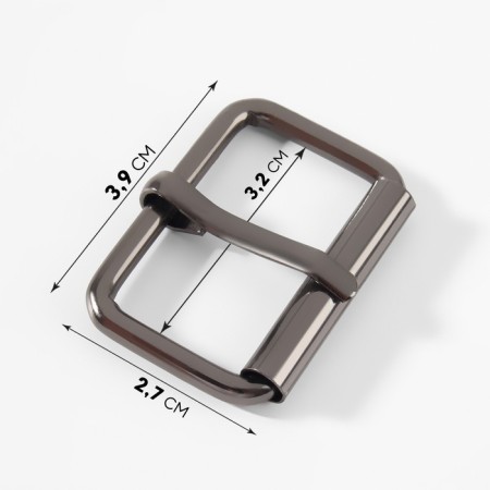 Wire buckle, 3.9 × 2.7 cm, 32 mm, 5 pcs, economy, black nickel color-2