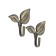 Hook for curtains ks009, one -rod, bronze color