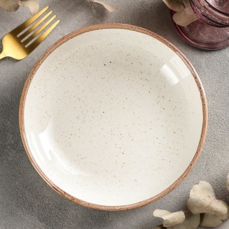 BEIGE salad, D = 17 cm, beige color-2