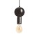 Antix lamp E27 40W Black Gold 10x10x27cm