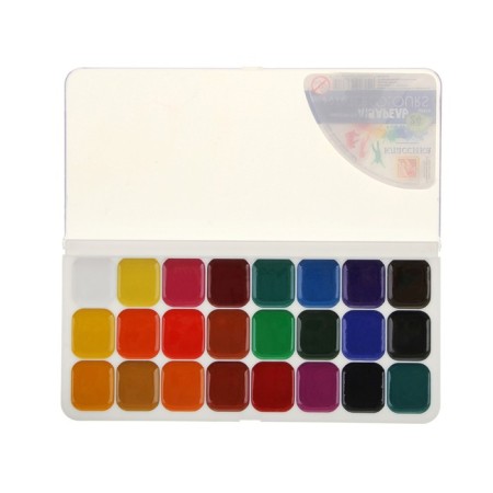 Watercolor "Ray" classics, 24 colors, without brush-2