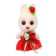Foam toy "Bunny with flowers", 13 cm