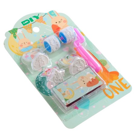 Printing color "bunny", set of 3 pcs., Dilon-flip with 2 nozzles, a stamp pillow-1