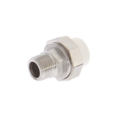 Combined Zein, polypropylene, American, external thread, d = 20 mm x 1/2 "